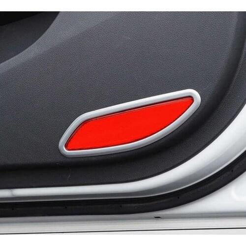 Free Shipping ABS Chrome Interior 2PCS Door Bottom Edge Lights Trim For Hyundai Tucson 2015 2016