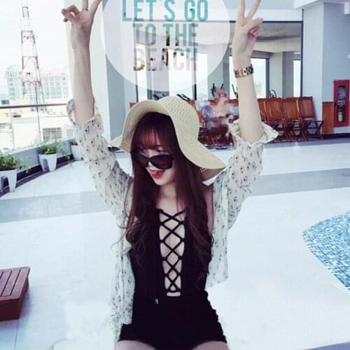 Brazilian Style Women Beachwear Deep V Black Color Cross Strap One-piece Swimsuit Backless Push Up Swimwear Sexy lady Beach Wear