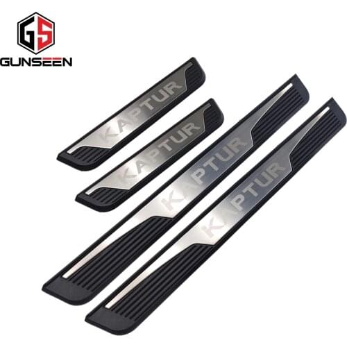 Car Accessories For Renault Kaptur Styling 2016 2017 2020 Door Sill Trim Cover Captur 2019 Auto Sticker Scuff Plate Protector