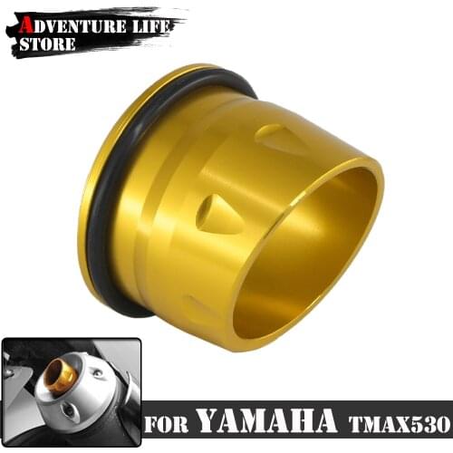 Motorcycle Exhaust Tip Muffler Pipe Tail Ends Cover For YAMAHA TMAX 530 TMAX530 T-MAX530 T MAX 2012 2013 2014-2016 CNC Aluminum