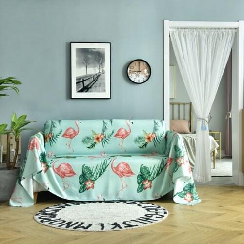 GY4073 Gyrohome Flamingo Blanket Sofa Decorative Slipcover Stitching Rug Tapestry Carpet Home&Living