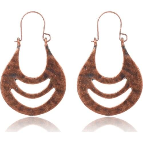 HC Trendy Irregular Pendant Long Earrings Vintage Hollowed Statement Earring Women Party Jewelry Bohemian Drop Earring Brincos F