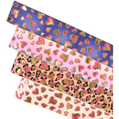 HSDRibbon Free Shipping 38mm 1-1/2inch hsd-design custom love Pattern on Grosgrain Ribbon