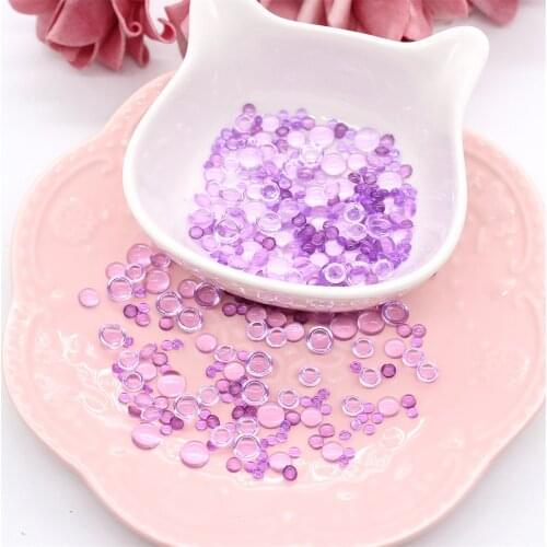 KLJUYP 350pcs Purple Simulation Dewdrop Waterdrop Droplets Stones for Paper Craft Card Making Decor Accessories Scrapbooking