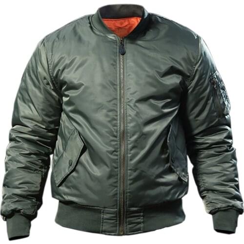 MA1 Army Air Force Fly Pilot Jacket Military Airborne Flight Tactical Bomber Jacket Men Winter Warm Aviator Motorcycle Down Coat