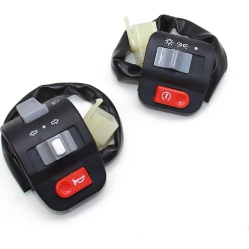 Motorcycle 7/8" Handlebar Control Switch Horn Turn Signal Headlight Electrical Start Switch for Yamaha Suzuki free shipping