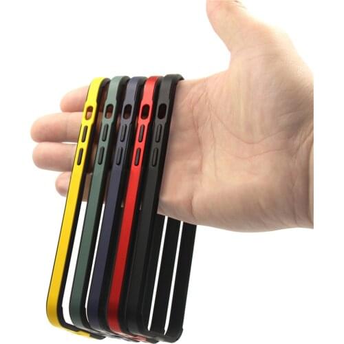 Soft Slim Bumper For iphone 12 Pro Max 12Mini Flexible Anti-Knock Non-Slip Silicone Frame Case Accessories Navy Blue Black