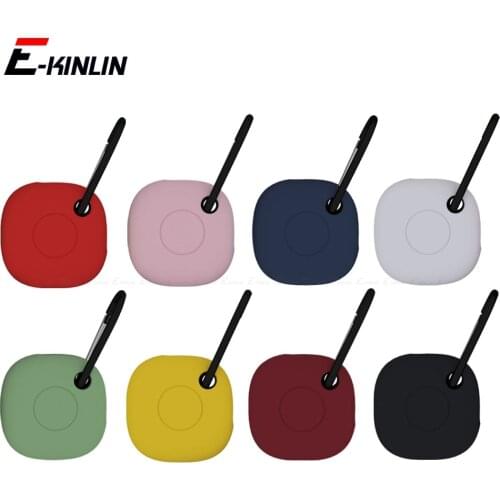 Soft Protective Case For Samsung Galaxy SmartTag Plus Silicone Shockproof Anti-lost Tracker Device Keychain Protector Cover Bag
