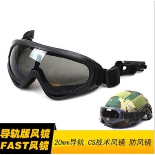New Tactical hunting rail goggles X400 wind goggles for FAST AF MICH helmet Rails