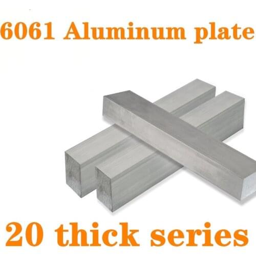 6061 Aluminum Flat Bar Flat Plate Sheet 20mm thick series with Wear Resistance For Machinery Parts