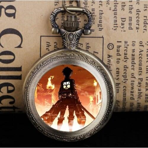 Hot Movie Theme Customizable Quartz Pocket Watch for Men Necklace Anime Children Fashion Watches Chain Wholesale