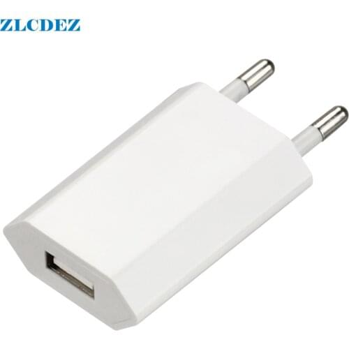 100pcs/lot EU Wall Charger USB Plug 5V 1A AC White Micro USB Power Adapter For Iphone 11 pro X 8 7 5 6 Onplus Xiaomi Samsung