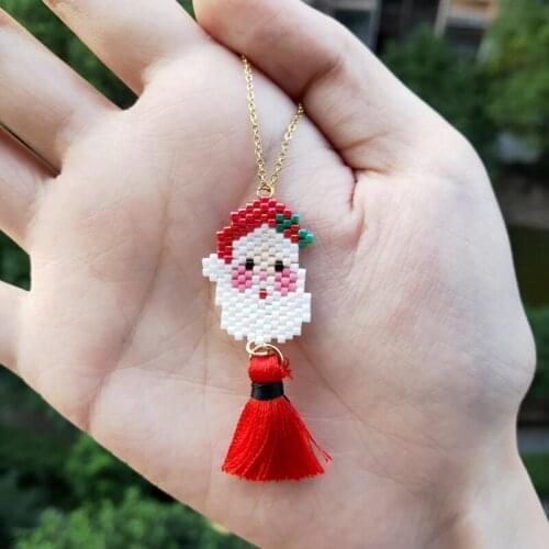 FAIRYWOO Necklace Christmas Gifts For Kid Cute Jewelry Tassel Pendant Necklace acero inoxidable joyeria mujer collier femme