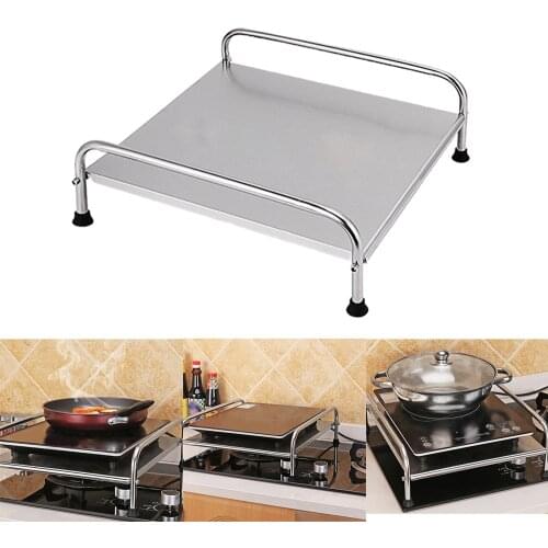 Stainless Steel Gas Burner Stove Rack Cooking Holder Bracket for Kitchen Induction Cooker Rack Kitchen Storage Rack Stand
