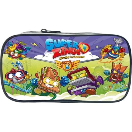 Super Zings Pen Bag Boys Girls Cartoon Superzings Pencil Case Children Stationery Bag Kids Pencil Holder Students gifts