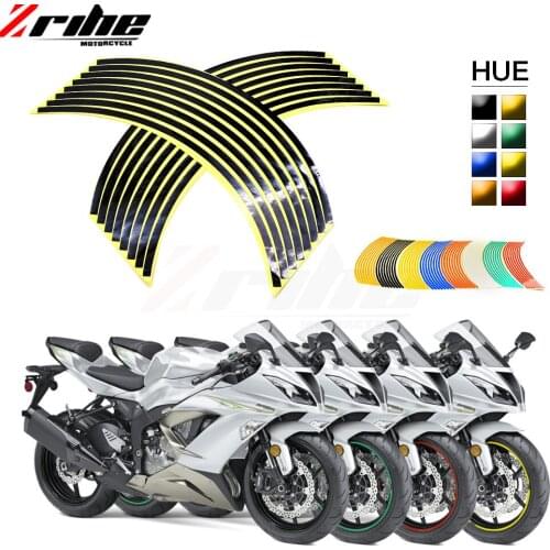 FOR Strips Wheel Stickers And Decals Reflective Rim Tape Bike Motorcycle Car Tape Car Styling for yamaha honda suzuki bmw