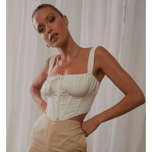 Comfortable and Soft Fishbone Shaped Bra with Curved Hem Top 2021 European and American Womens Fashion Dldd433