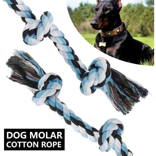 Dog Rope Toys 5 Knots Tug Tough for Large dogs Dog 93cm Teeth Cleaning Chew Toy Interactive Training for Medium Large Breed Dogs