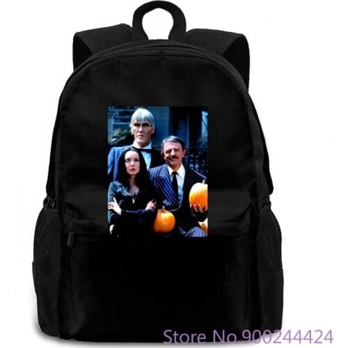 ADDAMS FAMILY tv show season 1 halloween SMALL MEDIUM LARGE or Printed women men backpack laptop travel school adult