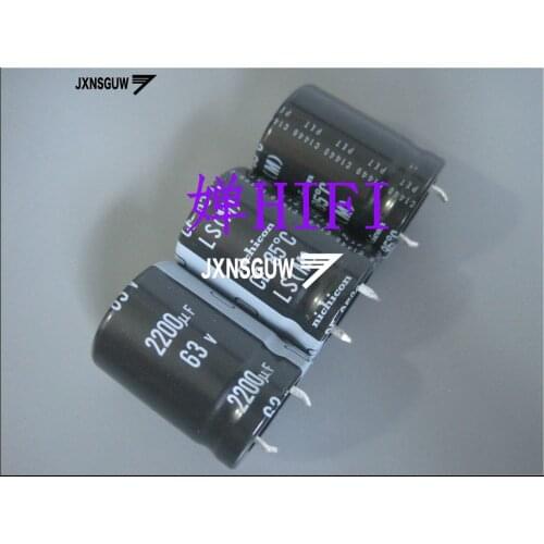 10PCS NICHICON LS 63V2200UF 22X30MM 2200UF 63V original Aluminum electrolytic capacitor 85 degrees 2200uF/63V
