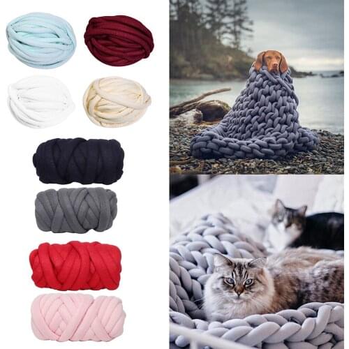 25 Meters Chunky Wool Yarn Soft Bulky Arm Knitting Wool Roving Crocheting DIY Craft