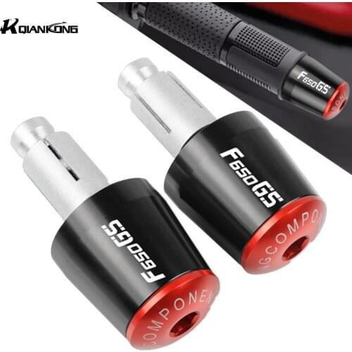 Aluminum Motorcycle Hand Bar End Handlebar Handle Grips Caps For BMW F650GS F 650 GS 2000 2001 2002 2003 2004 2005 2006 2007