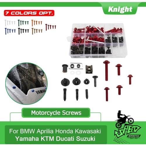 For YAMAHA YZF 600 1000 R1 R6 R3 R15 R25 T-MAX 530 TMAX530 TMAX 500 195 PCS Motorcycle Fairing Bolt Screw Nut Clip Kit Bodywork