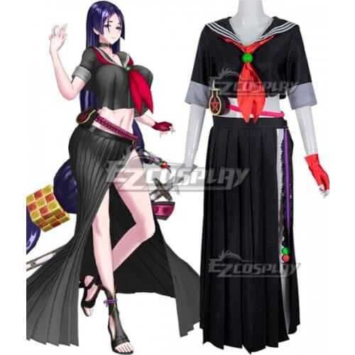 Fate Grand Order Minamoto No Yorimitsu Minamoto No Raikou Sailor Suit Girls Black Dress Halloween Party Cosplay Costume E001