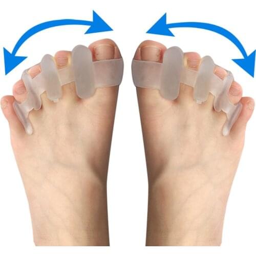 1 Pair Gel Foot Care Tool Bunion Corrector Bone Big Toe Protector Hallux Valgus Straightener Toe Spreader Pedicure