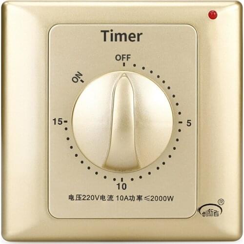 Mechanical Timer Swtich AC 15 Minutes Timer Switch Controller Countdown High Power Timing Control Tools Water Pump Timer 220v