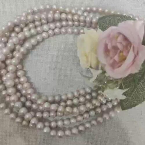 8-9mm round shape purple natural freshwater pearl strand for jewelry making