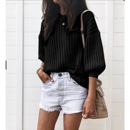 New Arrival Sweater Women Autumn Winter New Solid Color Base Sweater Long Sleeve O Neck Fashion Loose Slim Sweater Female Tops