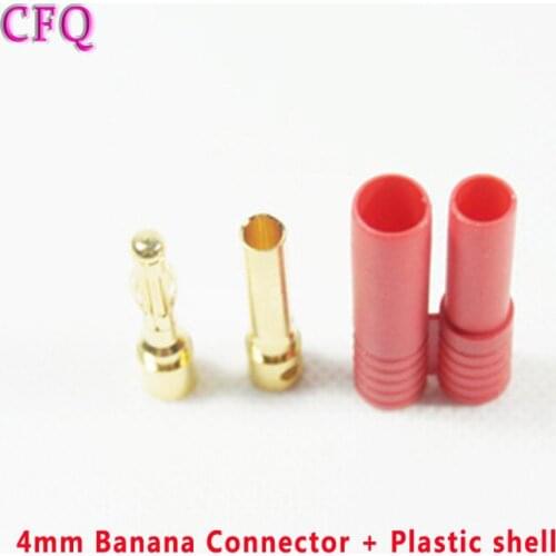 Ormino 4mm Banana Gold Bullet Connector Plug Battery Connector 4mm Banana Gold Bullet Connector Plug