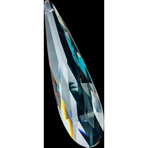 120mm Crystal Long Mesh Pendant Chandelier Parts Suncatcher Crystal Prism Rainbow Maker Lamp Parts Hanging Ornament Home Decor