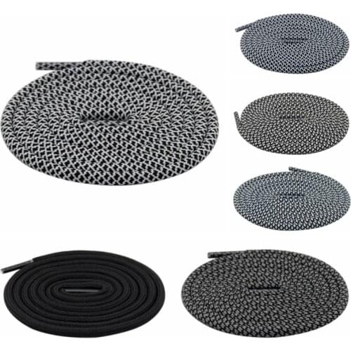 4.5MM Pro Accesssory Polyester Laces Black Grey Dark Color For Mature Male Young Mens Business Casual Sneakers Ropes