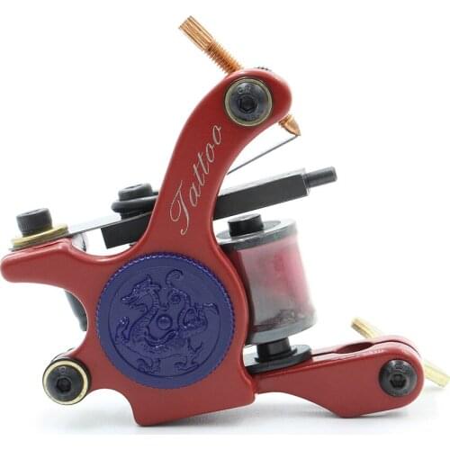 Handmade Tattoo Coils Machine Cutting 10 Wrap Machine For Liner And Shader Color Iron Tattoo Supplies Cast-iron Tattoo Machines