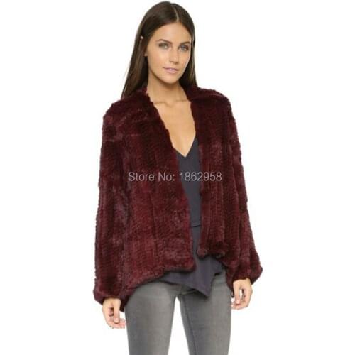 SJ412-01 New Arrival Rabbit Fur Jackets Top Quality Zealand Winter Fur Coats 2019