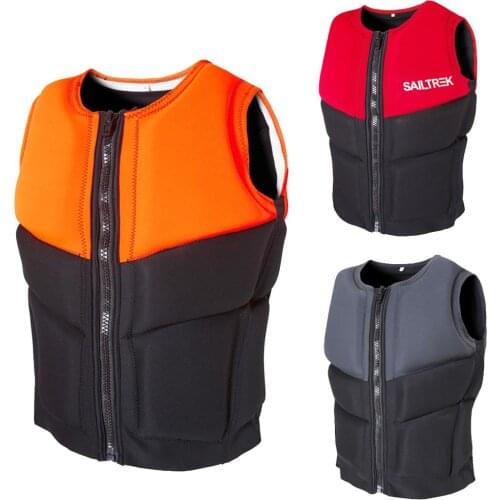 Adults Life Jacket Neoprene Safety Life Vest Water Sports Fishing Water Ski Vest Kayaking Boating Swimming Drifting Safety Swims