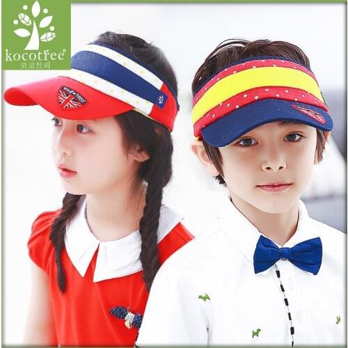 Light shading girl and boy summer breathable sunshine big brim children cap empty cap