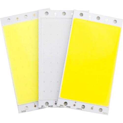 15W COB LED Strip Light Lamp Bulb DC12V Pure/Warm White Blue LED Chips for DIY Work Light 94x50MM DC12V-14V 3 years warranty