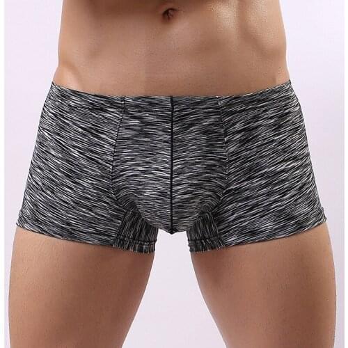 Sexy Men Underwear Boxer Shorts Low Waist Breathable U Convex Pouch Underpants Cueca calzoncillos ropa interior hombre M-XXL
