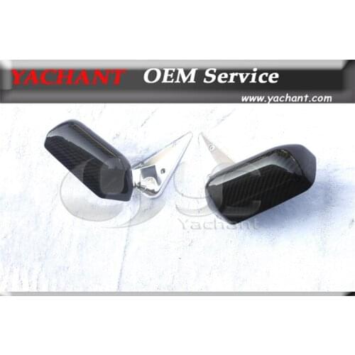Carbon Fiber F1 Style Universal Carbon Fiber Side Mirror with Metal Bracket