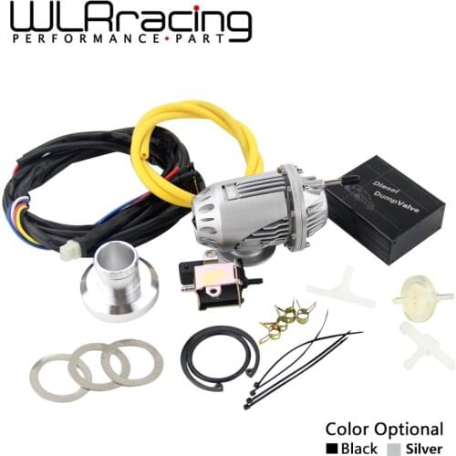 WLR RACING - New Universal Electrical Controller For Diesel Turbo Dump With Silver Blow Off Valve Kit WLR5011W+5730-MB