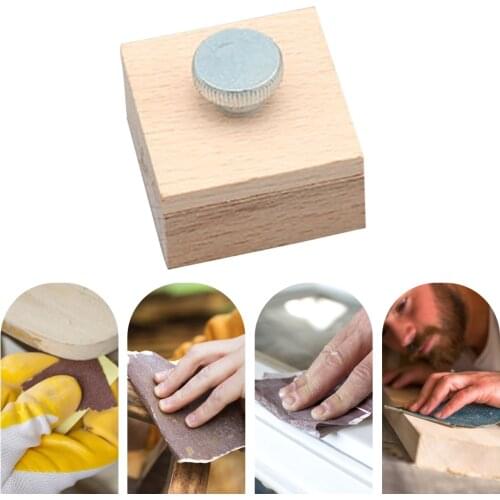 Stainless Steel Hand-Polished Sandpaper Clip Clamp Block Edge Banding Polished Wooden Leather Friction-Resistant Household Tools