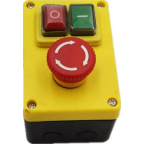 1PC 250V 16A 4 Pin Emergency Stop Push Button Switch Motor Stop/Start Switch