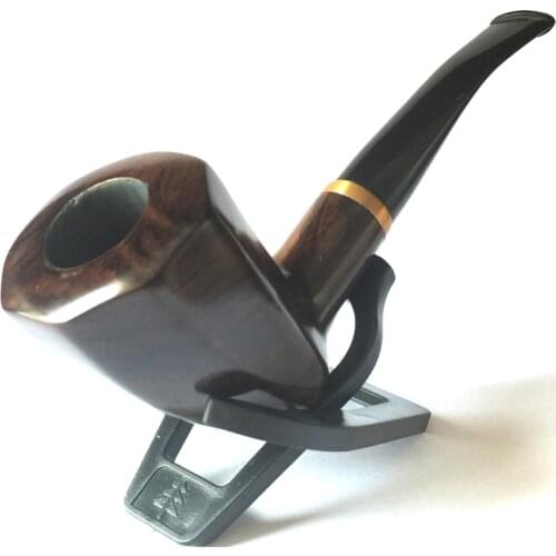 1 Pieces Smoking Accessories Tobacco Pipes Ebony Wood Pipe Filter Tobacco Pipe Smoking Accessory Handmade Smoking Pipe