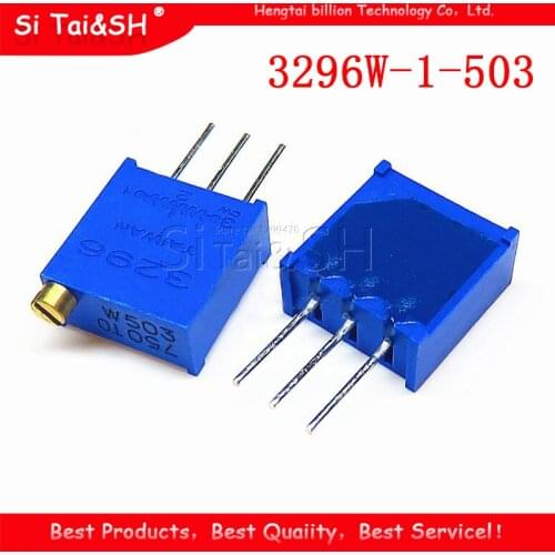 10pcs 3296W-1-503LF 3296W 50K ohm 503 3296W-1-503 3296W-503 W503 Trimpot Trimmer Potentiometer