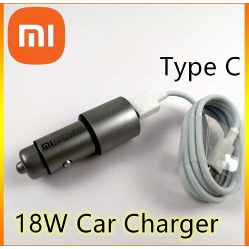 Xiaomi Original Quick Car Charger QC 3.0 18W USB Type C Cable for xiaomi mi 9 8 CC9 CC9e 9T A3 A2 A1 6 5 note 2 3 4 5 7 7A 6 6A