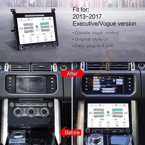 Car Air Conditioner Display AC Panel for Land Rover Range Rover 2013-2017 Android 9.0 LCD AC Multimedia Screen