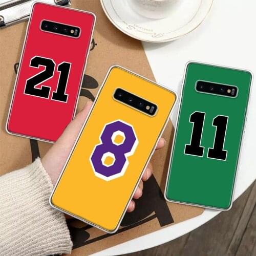 Basketball 23 24 Number Silicon Phone Case For Samsung Galaxy A51 A71 A70 A50 A40 A30 A20E A10S A01 A21 A6 A7 A8 A9 Plus + Cover
